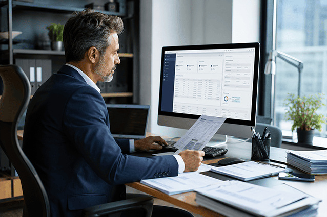 Profesional revisando la adaptación de su sistema de facturación a VERIFACTU